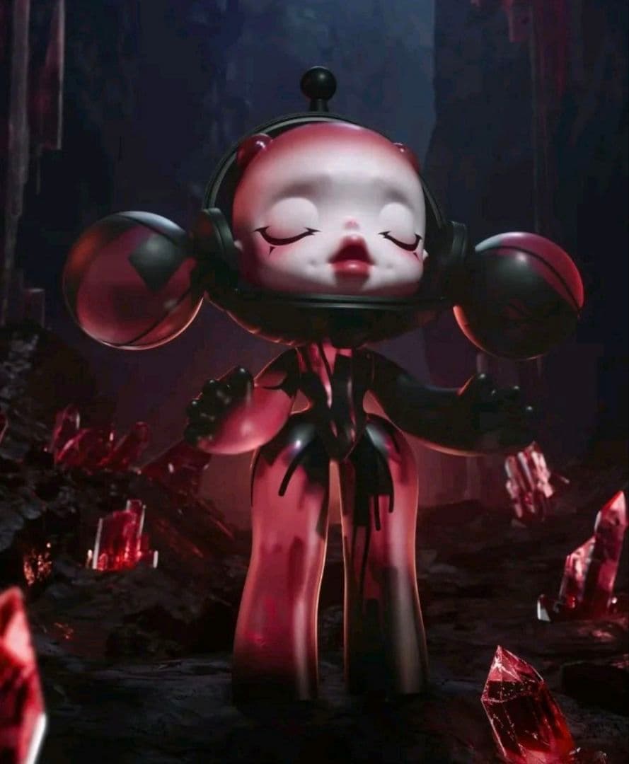 MEGA α SKULLPANDA 400% Red Crystal