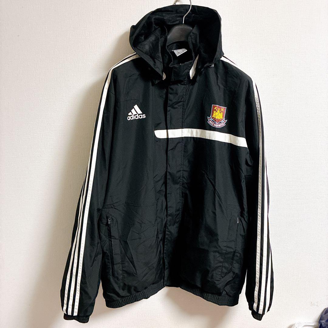 アディダス　ウエストハム　フード付き　ナイロンジャケット　XL adidas
