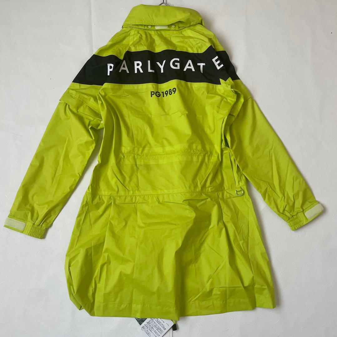 未使用　タグ付　パーリーゲイツ　ゴルフ　レインウェア イエロー 収納袋付