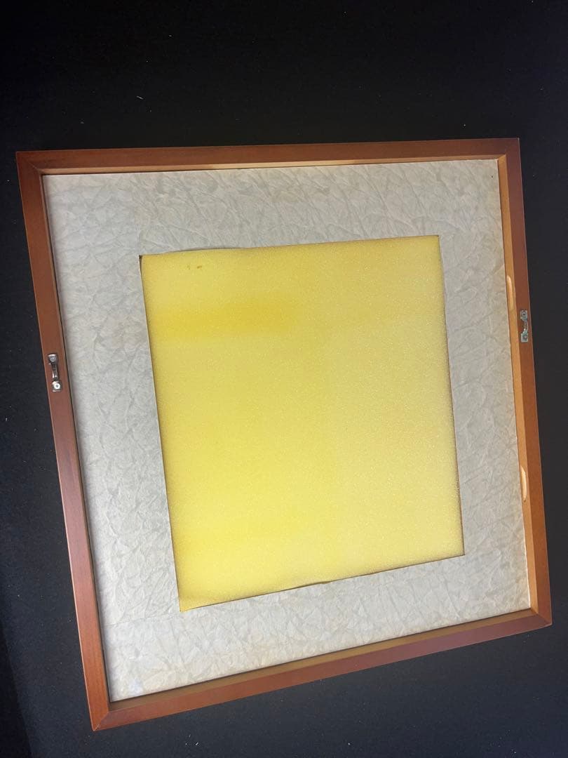 中国画　色紙　額　額縁　美術品　絵画　書道　アンテイーク　画額　在銘　肉筆