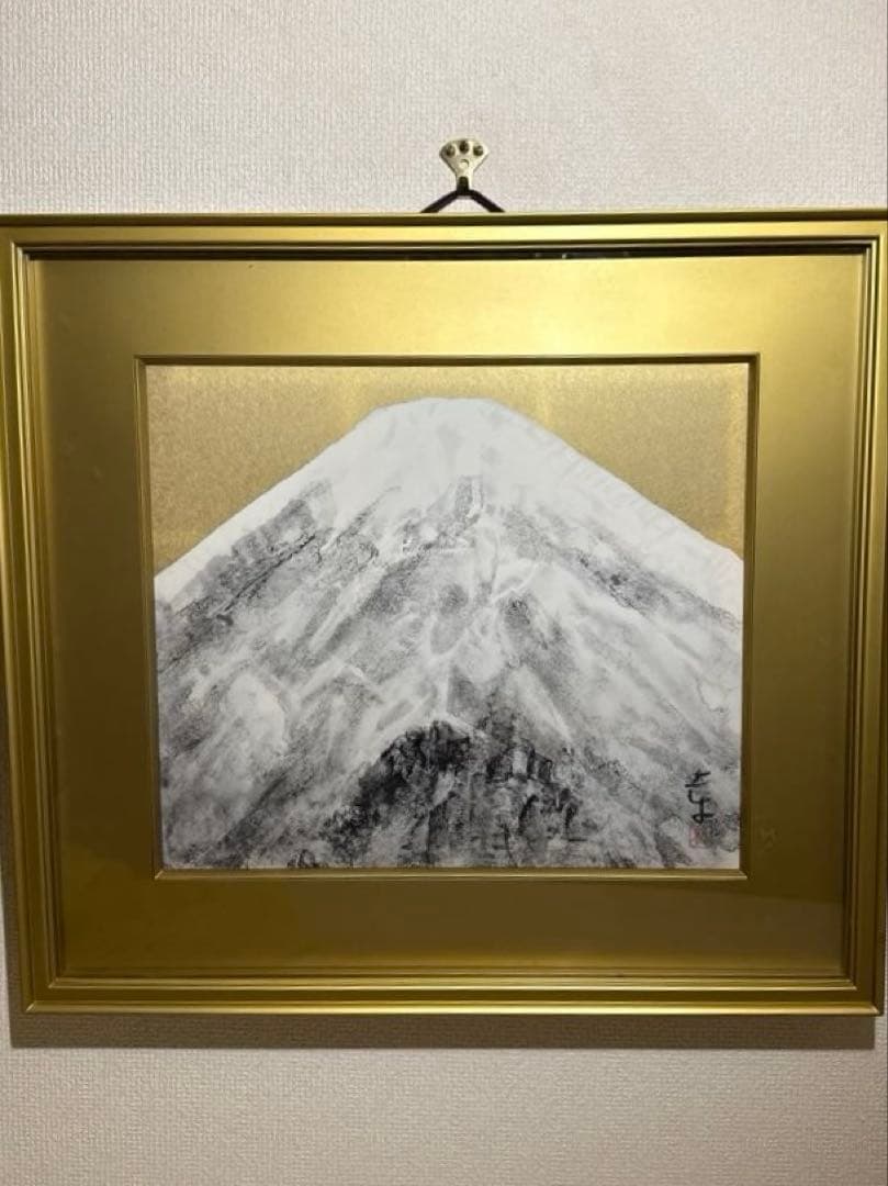 奥村土牛【百寿の富士】高級複製