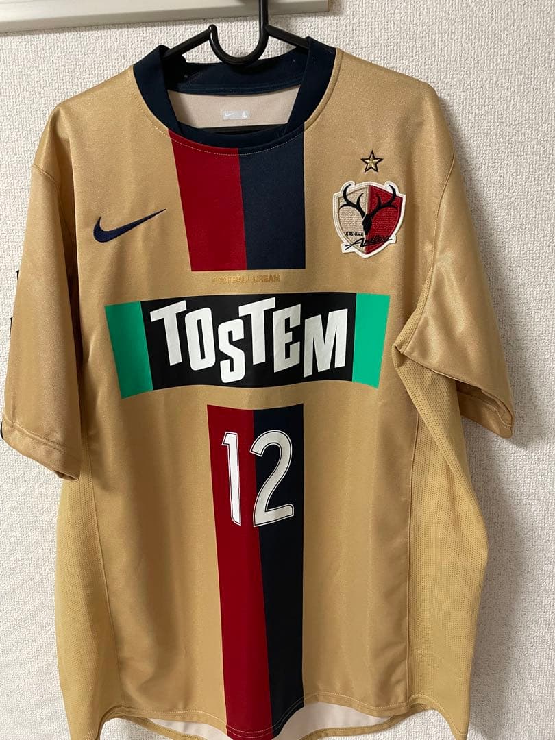 鹿島アントラーズ　ソシオ限定　サードユニフォーム　ゴールドユニフォーム　Lサイズ