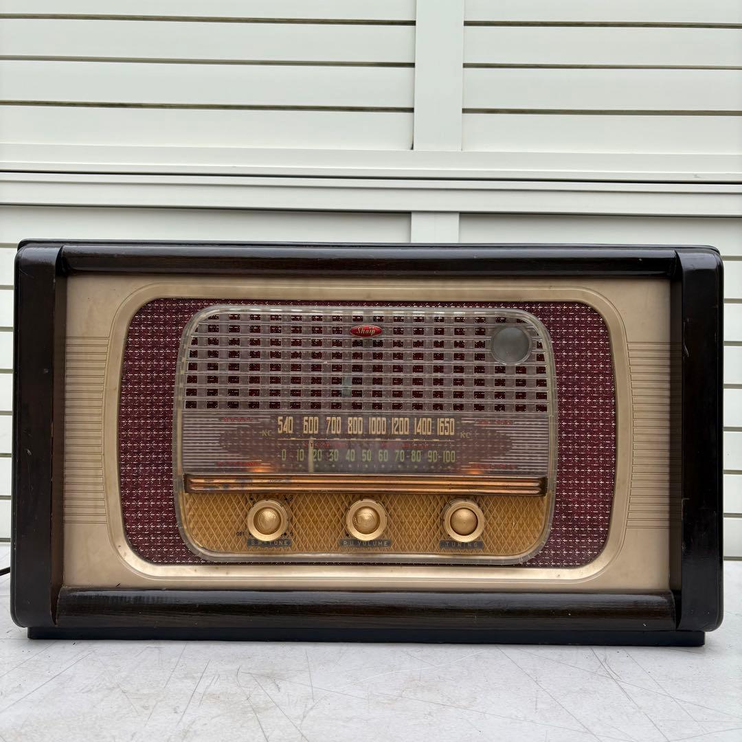 美品■昭和レトロ■早川電機 シャープ RS-350型 真空管ラジオ