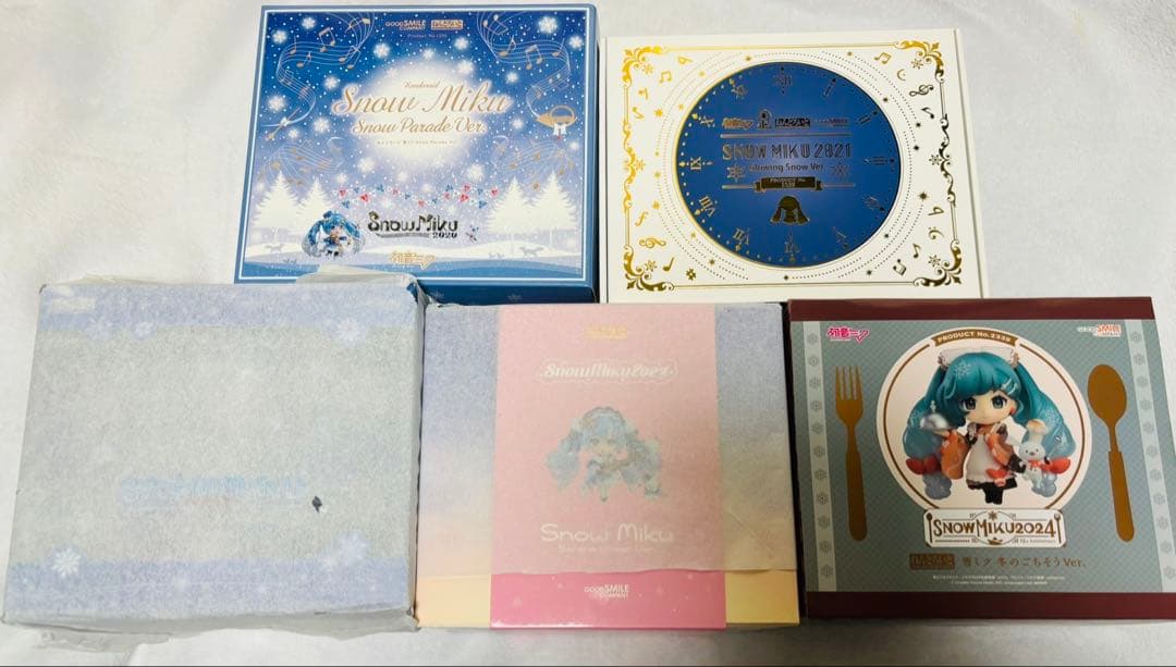 雪ミク　ねんどろいど　6体　2020-2025