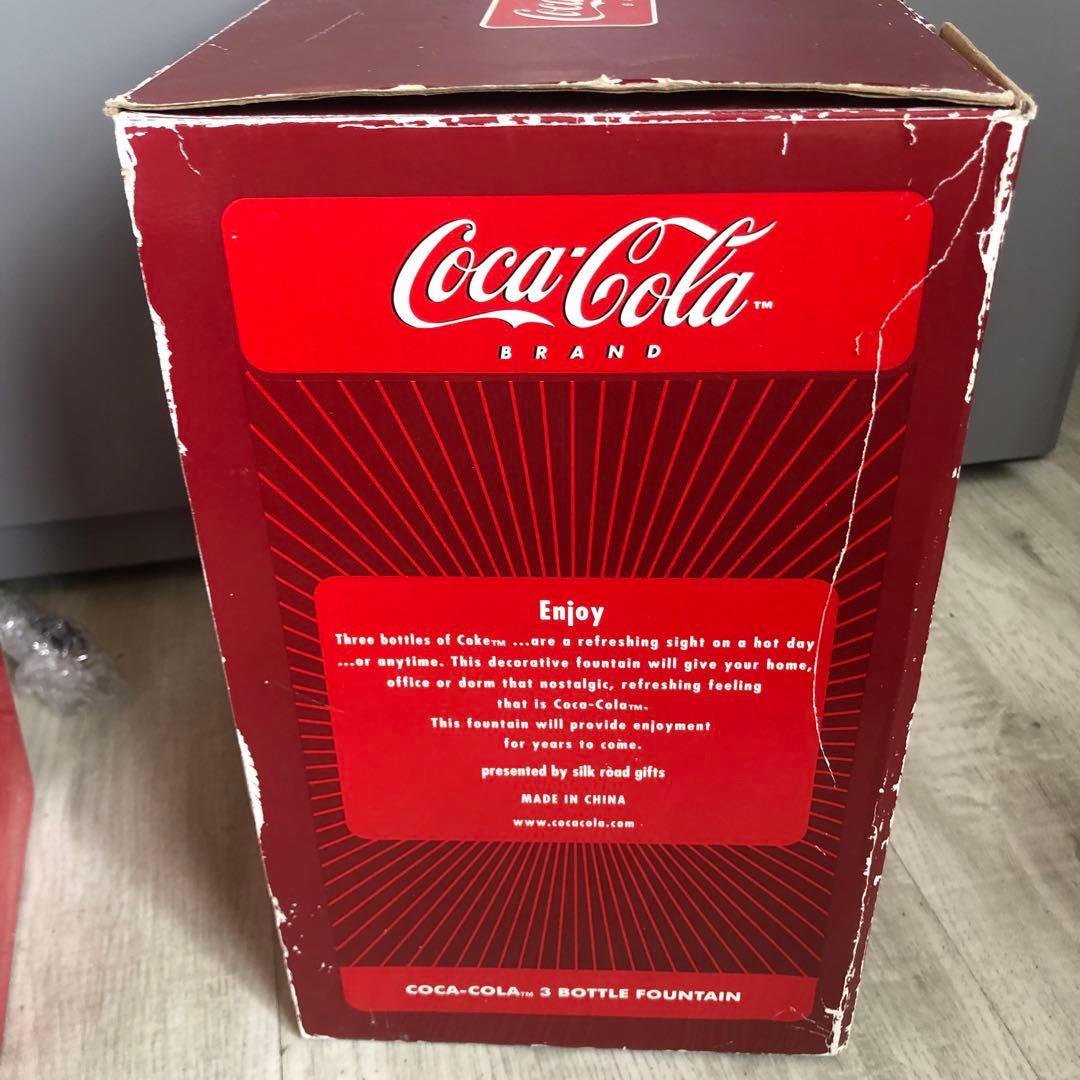 希少アメリカビンテージコカコーラボトル水が流れて光るクーラーボックスディスプレイ