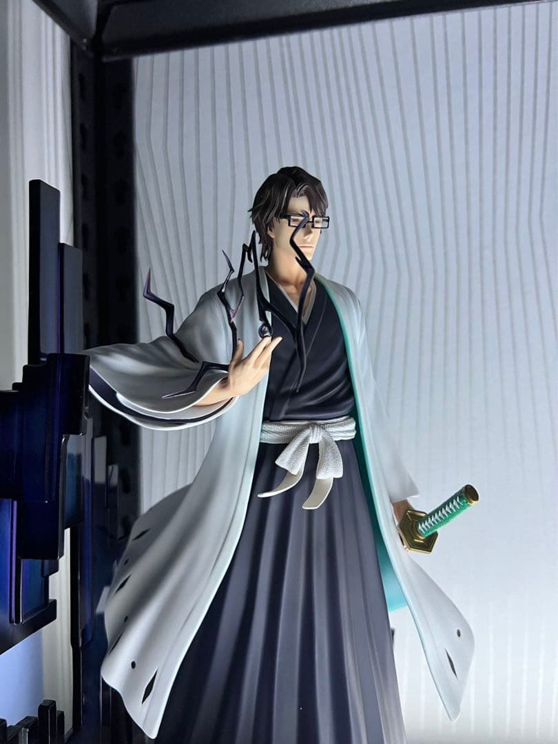 BLEACH 黒衣少年図 藍染惣右介 ガレージキット ガレキ スタチュー①⑨