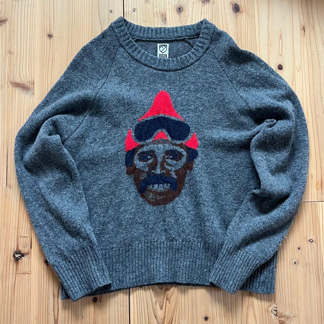 Bogen ボーゲン グレー セーター オジサン顔