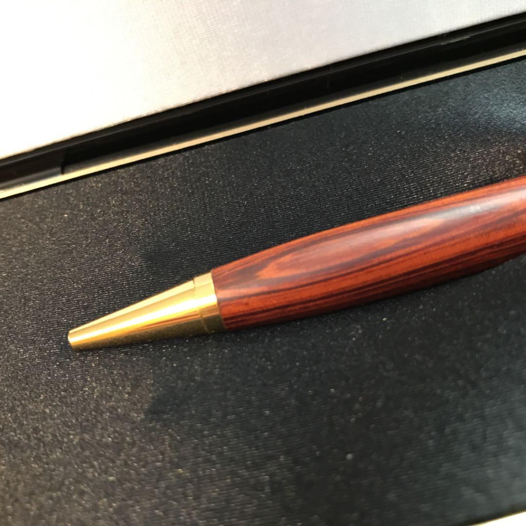 MONT BLANC バーガンディ木目ボールペン