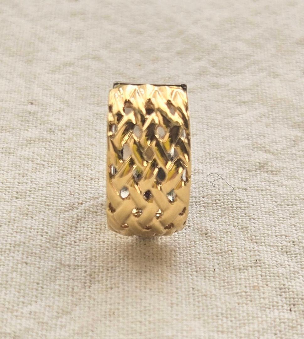 週末限定価格 GSTV K18 pt プラチナ ピアリング イヤカフ 片耳のみ