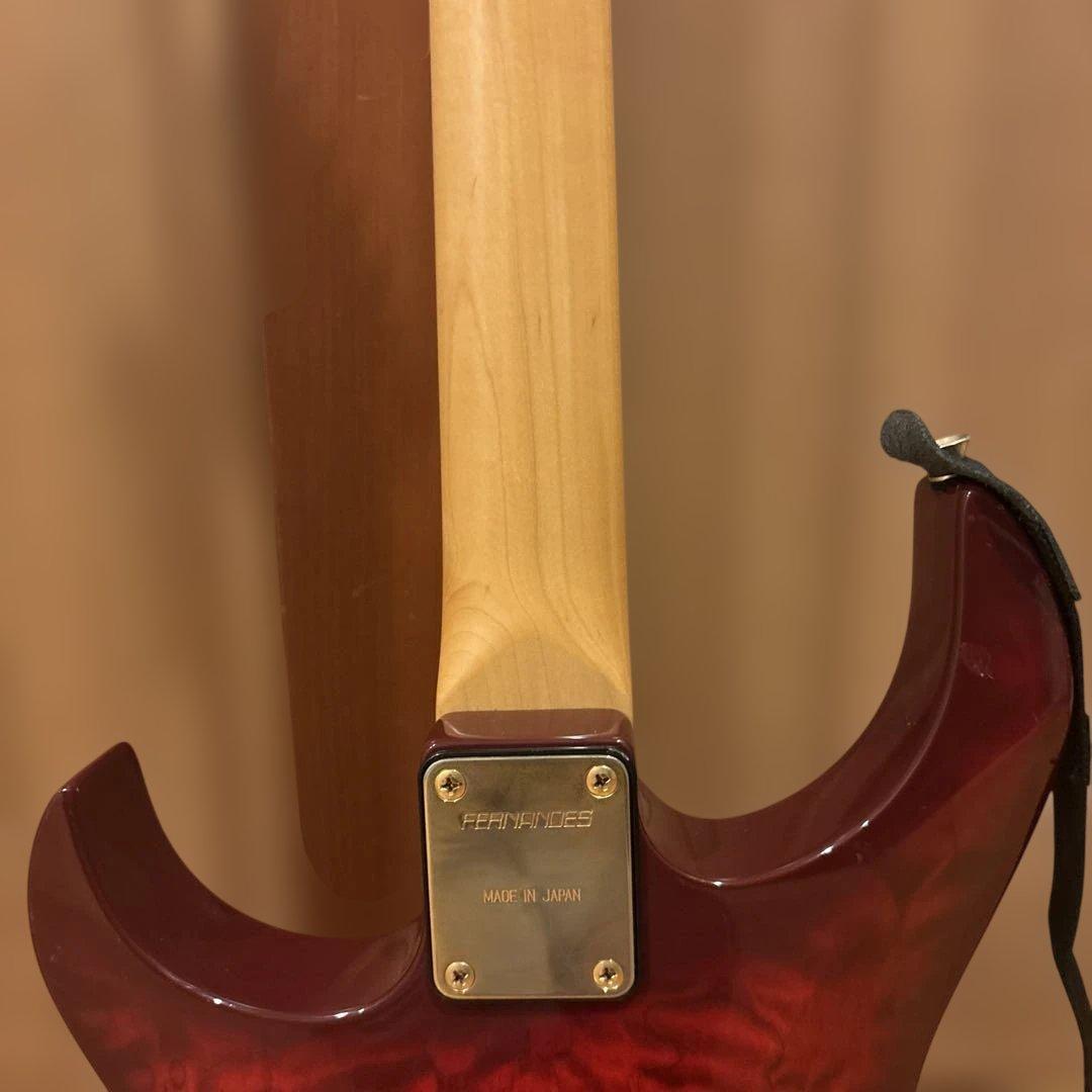 日本製 FERNANDES FGZ トレモロアーム・ストラップ付 新品弦張替済