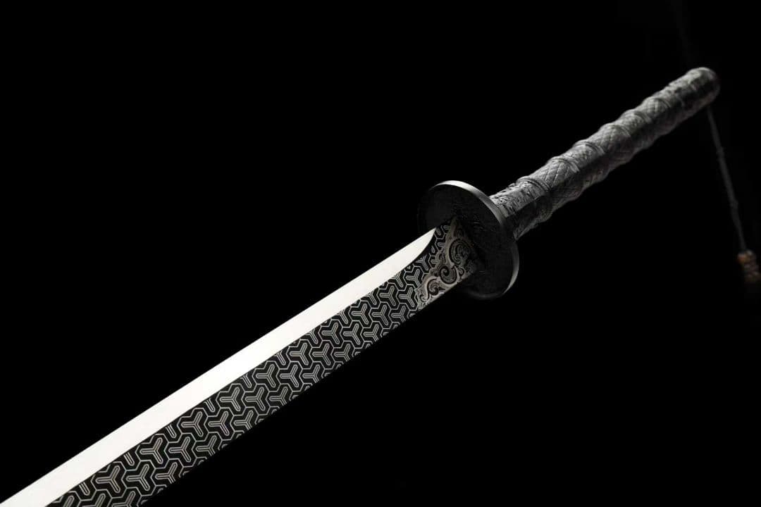 【戦竜康煕刀】古兵器 刀装具 日本刀　模造刀 居合刀 武士道 鑑賞用 美術刀