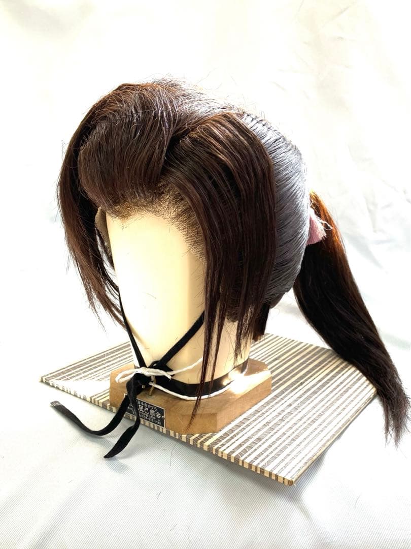 辰巳6号サイズ、一つ縛り、中古舞踊かつら、大衆演劇かつら、日本髪かつら、ケース付