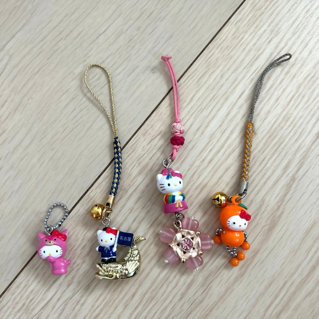 キティ　根付けストラップなど7点