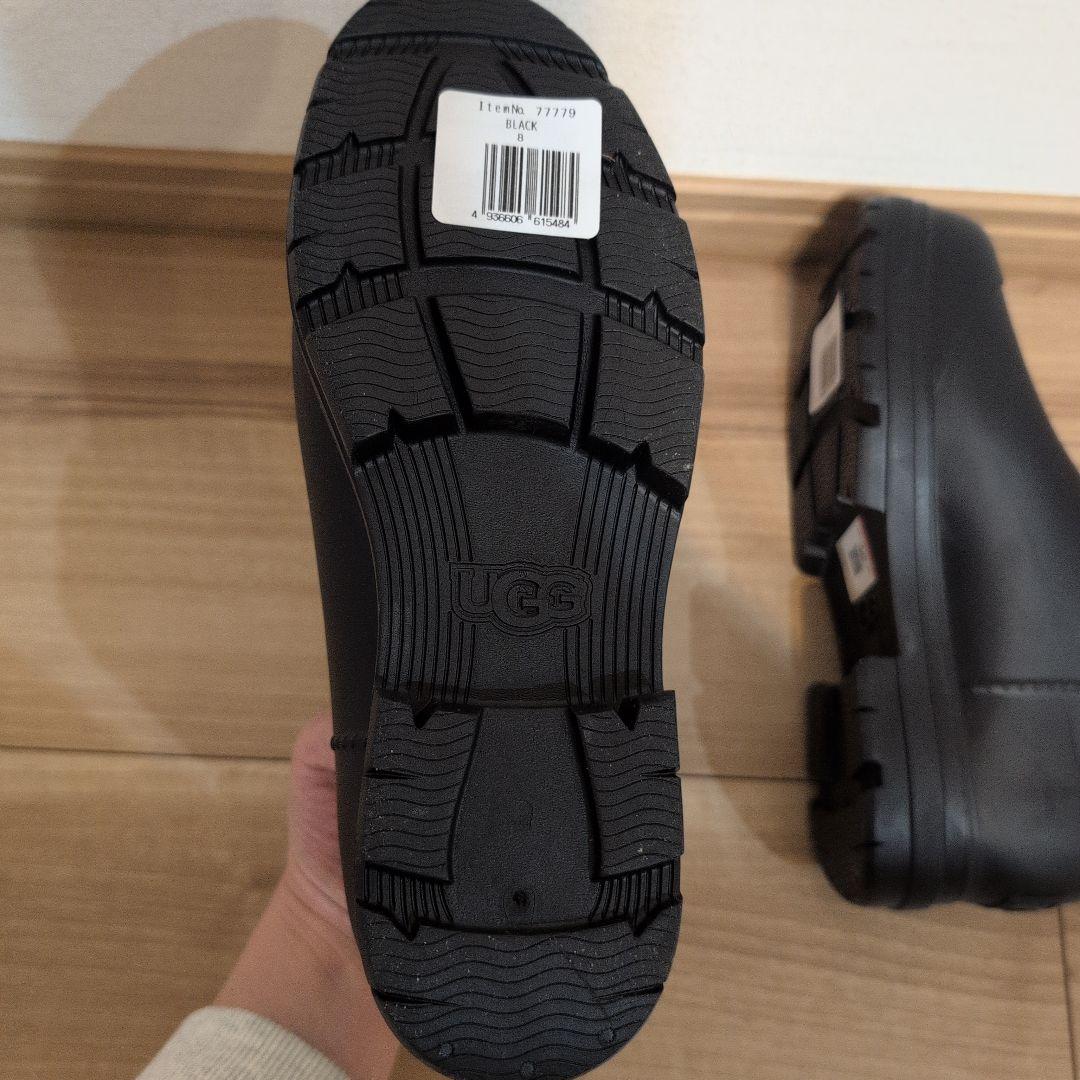 【新品試し履きのみ】UGG DROPLET レインブーツ 防水 ブラック25cm