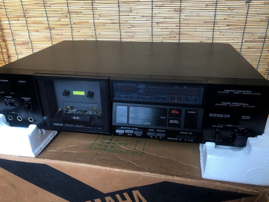 完動作品 美品 YAMAHA カセットデッキ K-750