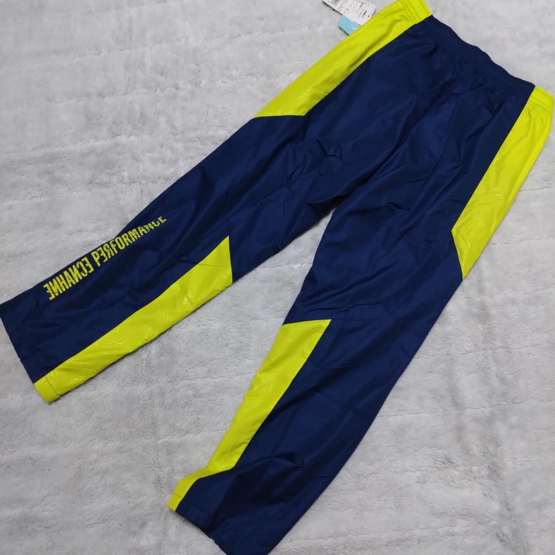 asicsアシックス ウィンドブレーカーＸＬ ネイビー/イエロー　タグ付　A77