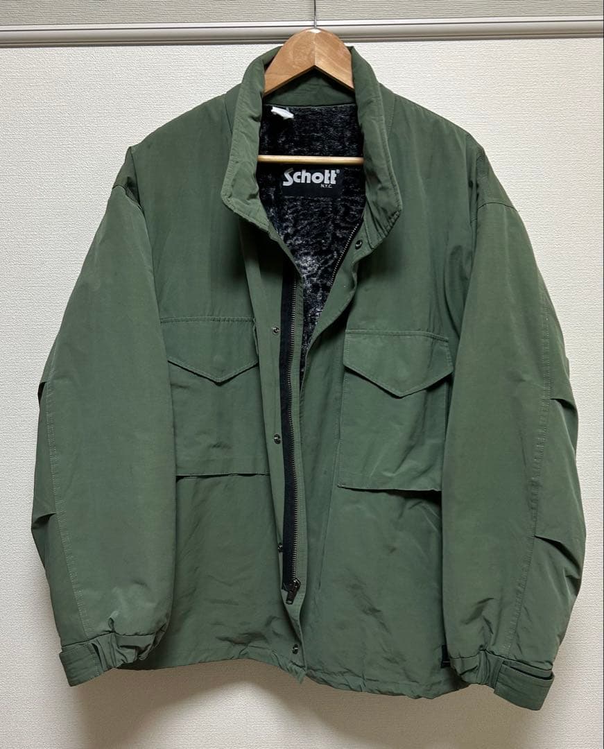 Schott ミリタリー　オリーブグリーン　ジャケット　XL m-65