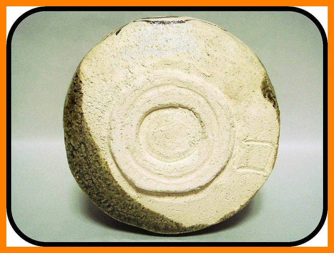 mf506⑭『織部 海老 茶碗』ロ　/骨董品 古美術 アンティーク 古玩