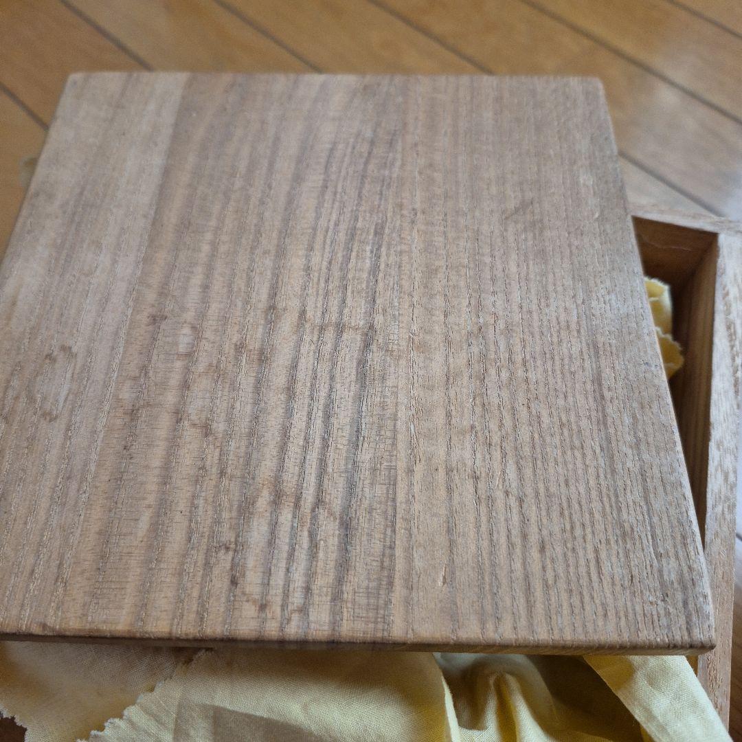 萩焼 福冨秀八 淡い茶碗 木箱付き