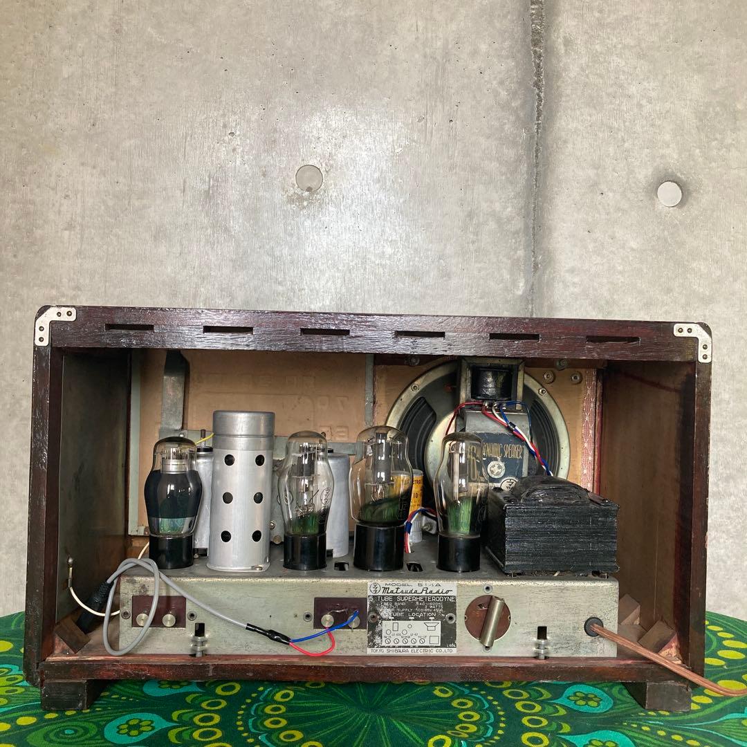☆真空管ラジオ☆ST管☆マツダ製☆514A型☆東芝☆昭和レトロ【送料込み】