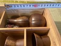 備前焼 酒器セット 徳利 2客 猪口 5客 共箱