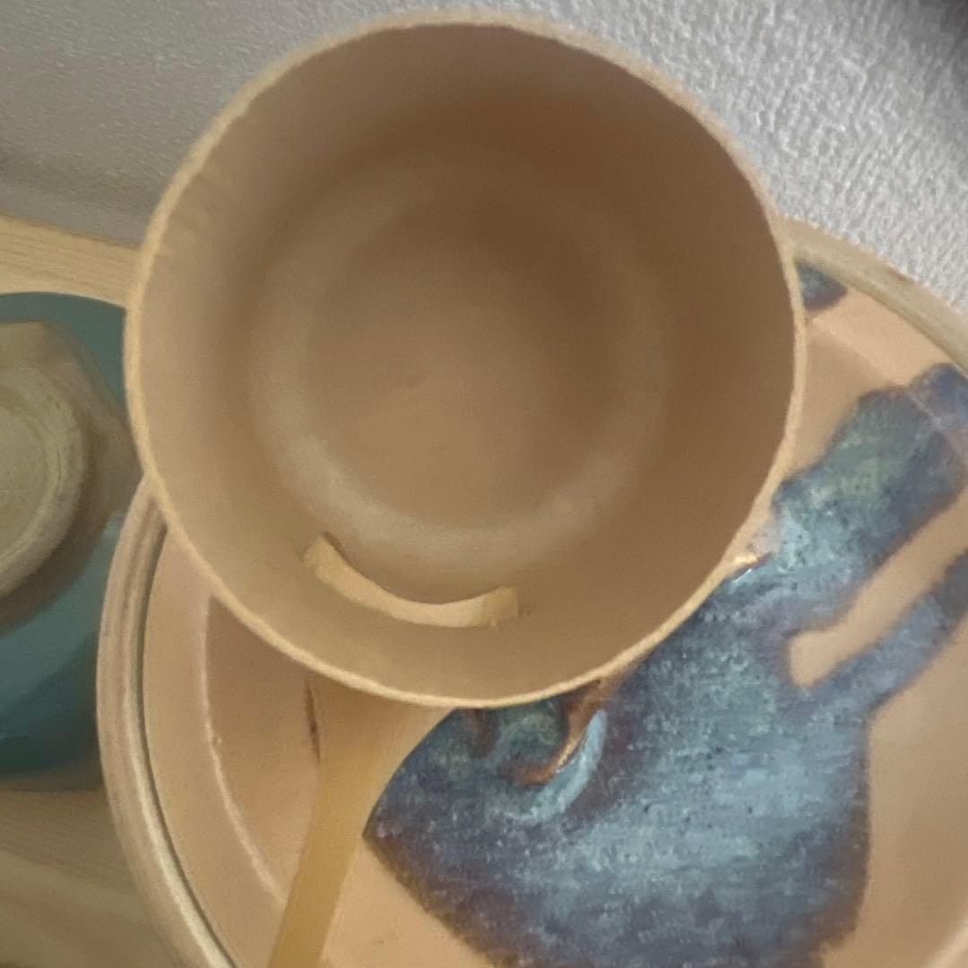 茶道具セット 陶器 多色　萩焼　柄杓　菓子器