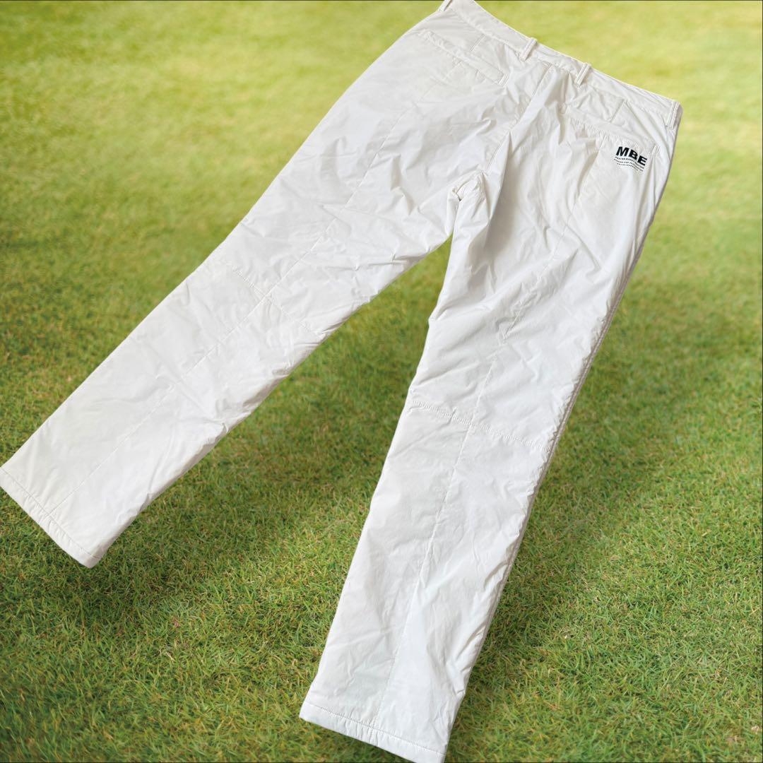 防寒　蓄熱　裏地付き　マスターバニー　パンツ　白　M〜L相当　中綿　ホワイト　4