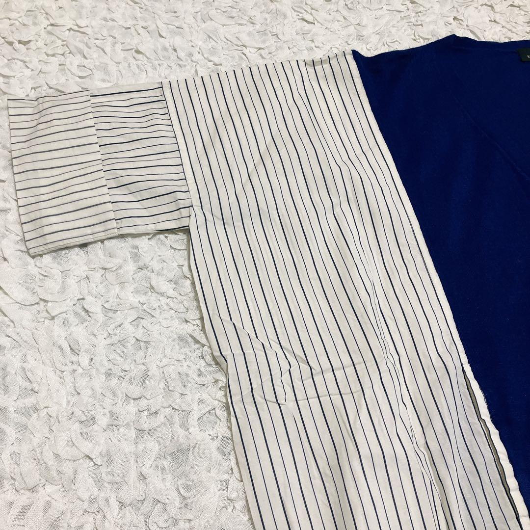 RISMAT by Y's ヨウジヤマモト　変形ロングカーディガン　シャツ切替