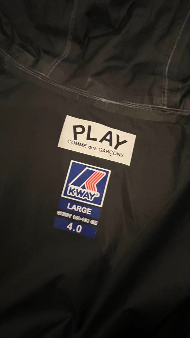 （Lサイズ）PLAYCOMME DES GARÇONS PLAYK-WAY