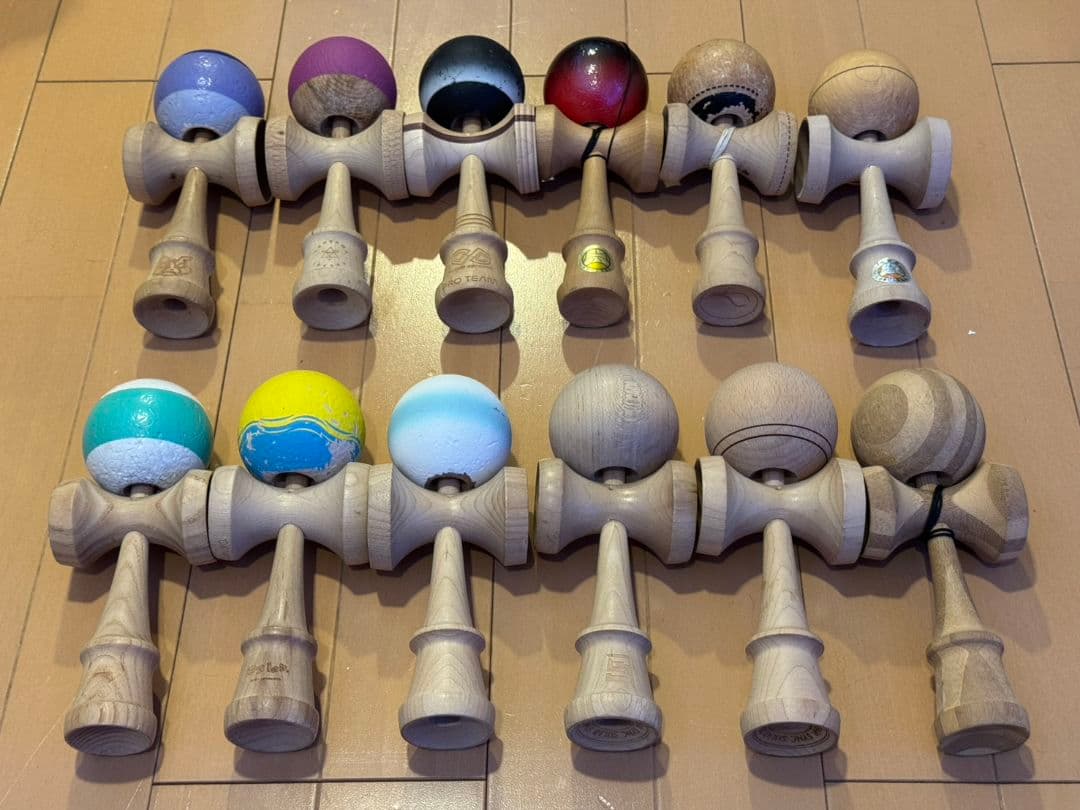 けん玉　中古けん玉12本セット