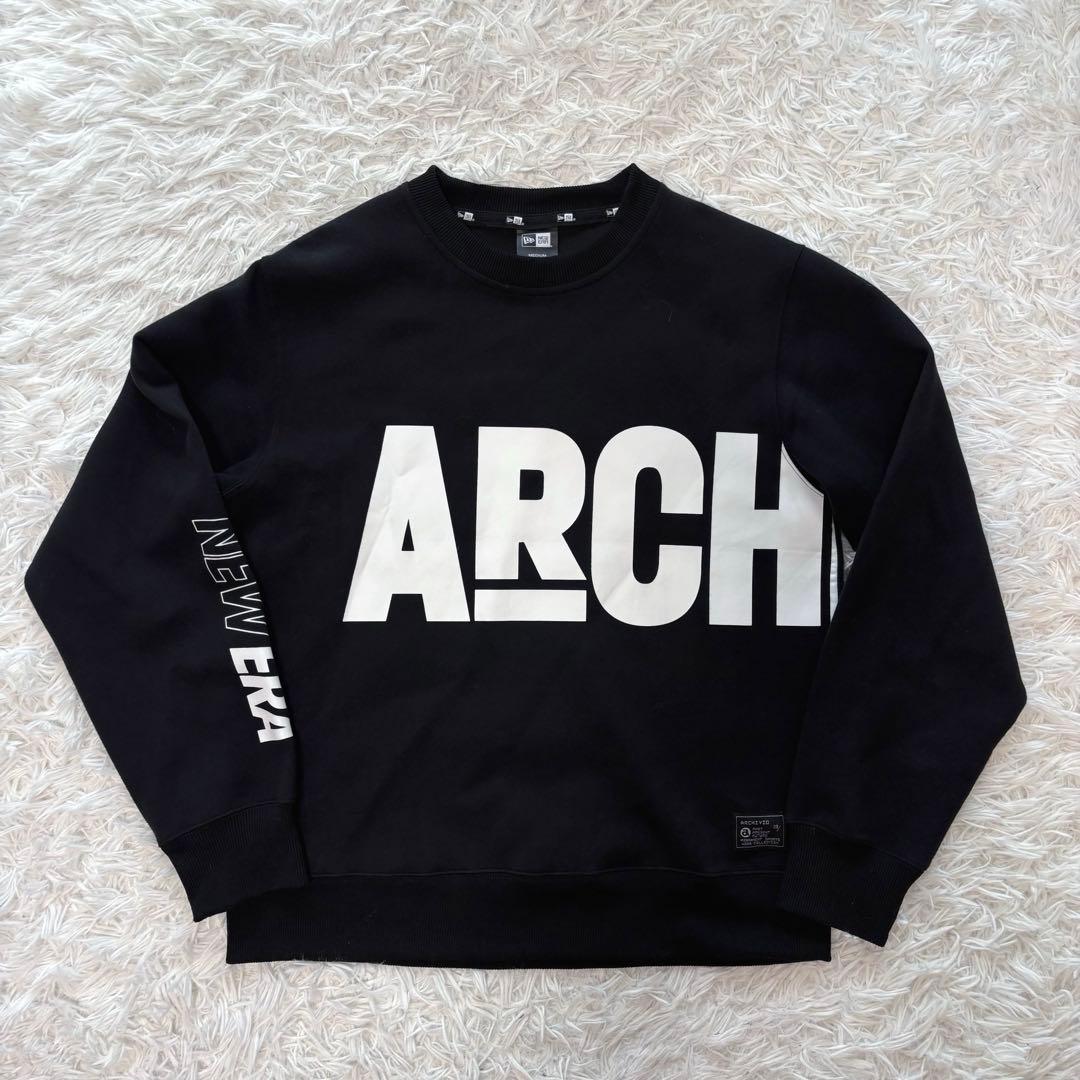 ニューエラ ゴルフ アルチビオ スウェット クルーネック ブラック ビックロゴ