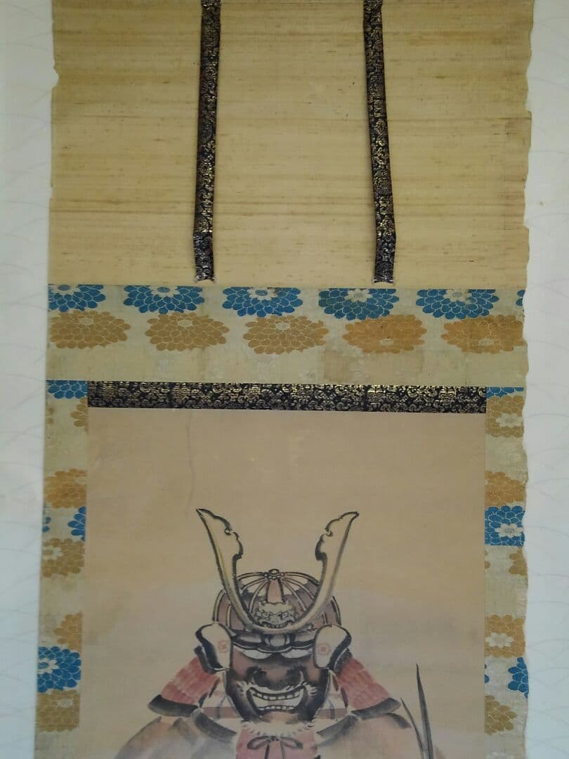 ♥掛軸　五月飾り　甲冑　ジャンク　武田　赤備え　掛け軸