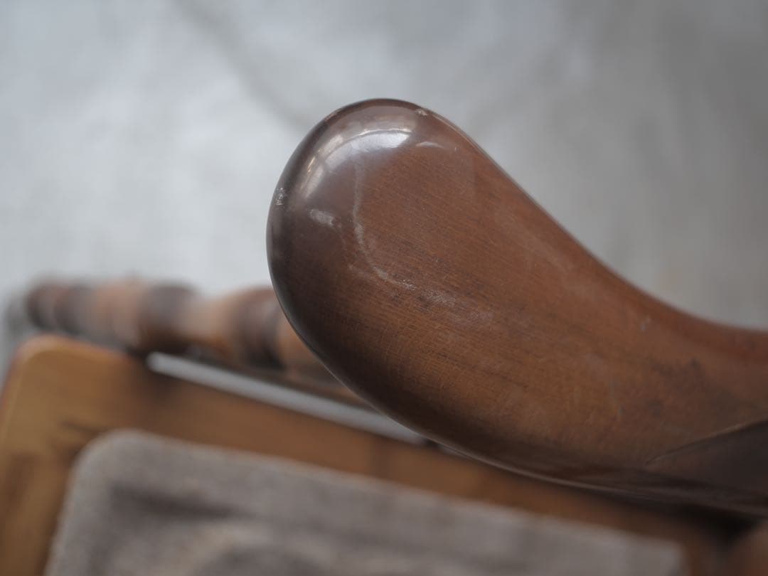 ①カリモク　ソファ　椅子　チェア　現状　古家具　古道具　アンティーク　昭和レトロ