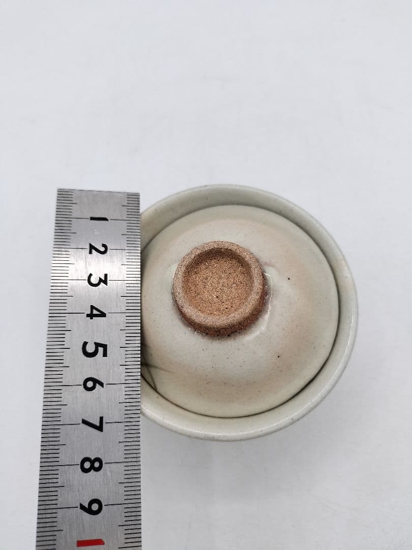 c787 煎茶　啜り茶碗 粉引 5客 紙箱 茶道具 古物　すすり