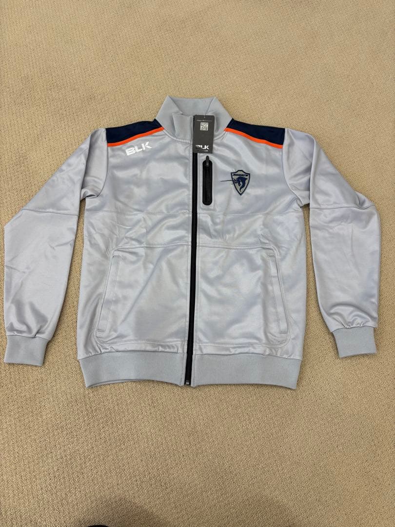 BLK シルバー ジップアップ ウォームアップウェア