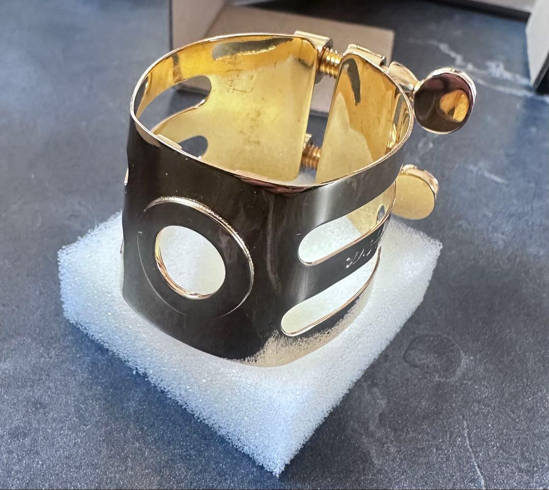 Wood Stone Pass バスクラリネットリガチャー ゴールド