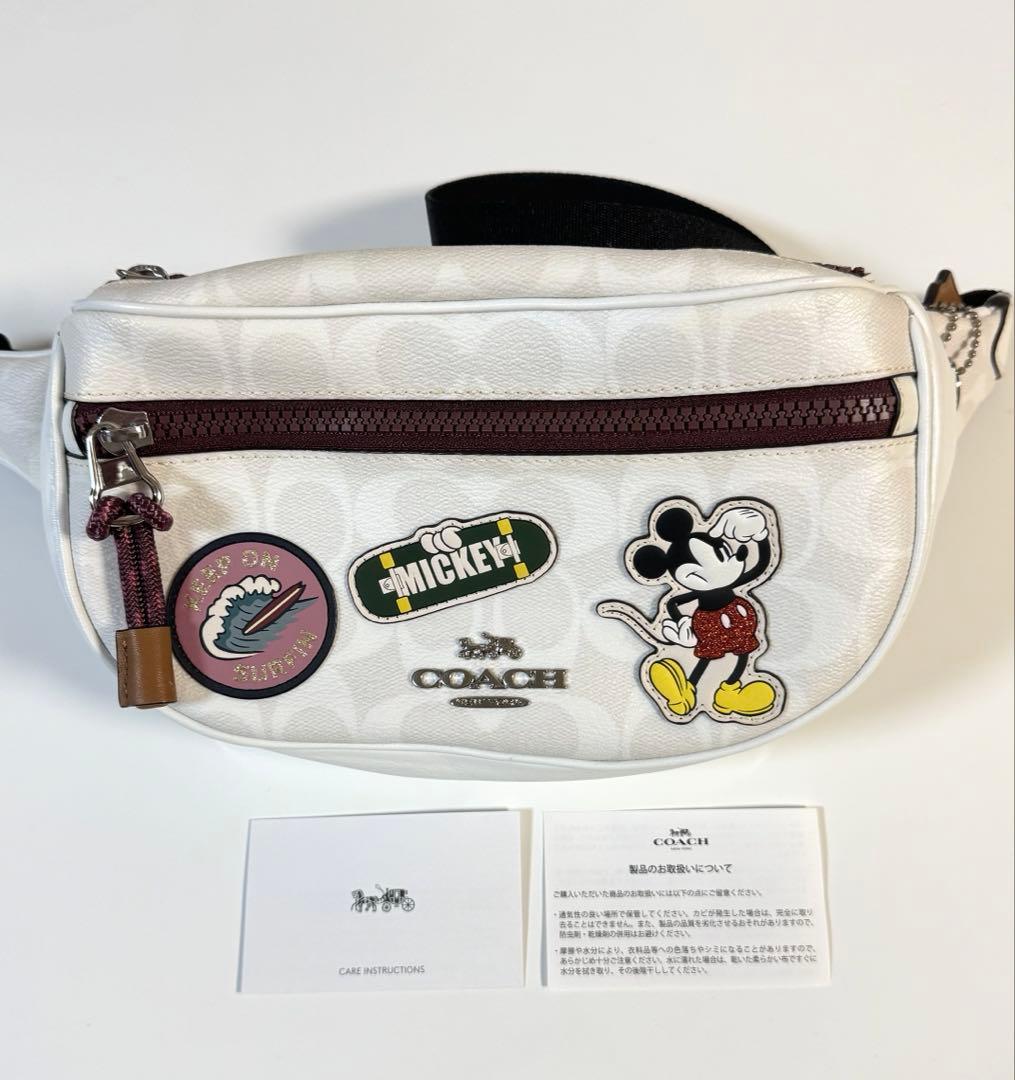 【日本限定】Disney ディズニーCOACH コーチ コラボ ボディバッグ
