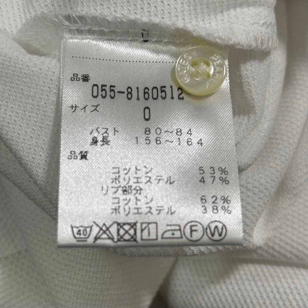 ★パーリーゲイツPEARLYGATES★定番系半袖ポロシャツ新品未使用ホワイト白