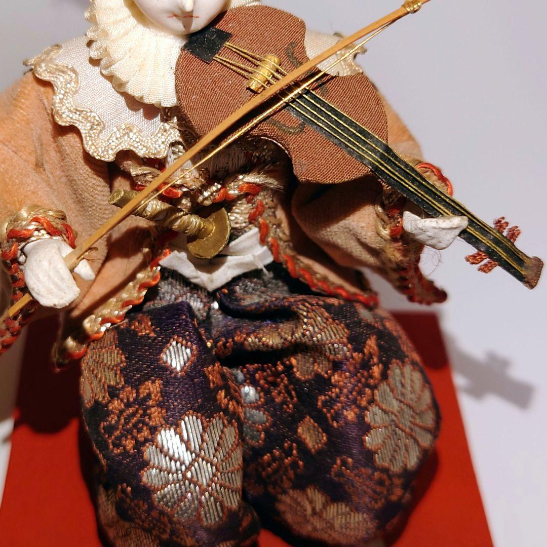 Japanese dolls 日本人形「天草四郎バイオリン弾き」大正レトロ　置物
