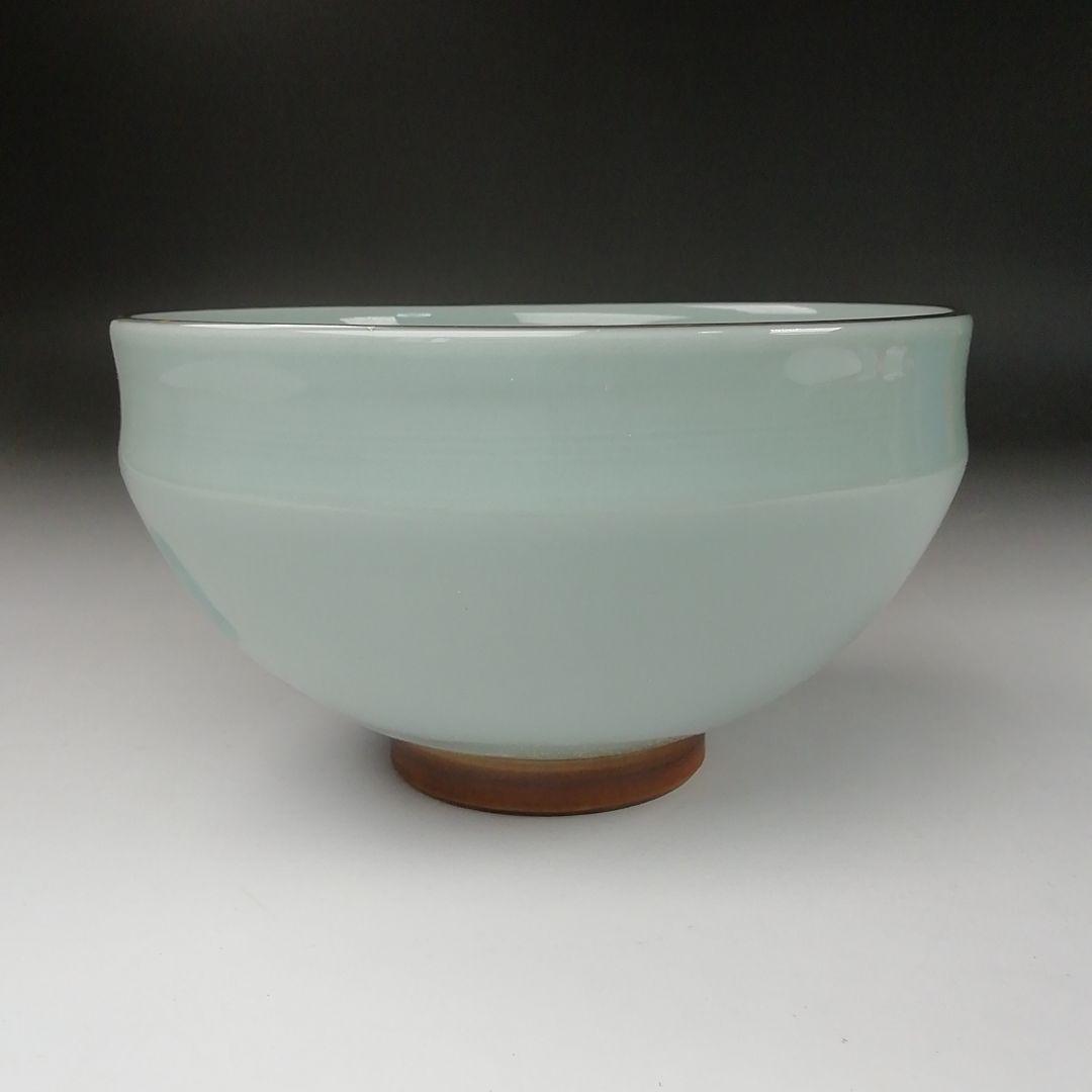Ｔ３３６　茶碗　『彩磁　参道絵』『二代　手塚玉堂』　共箱　抹茶碗　茶道具