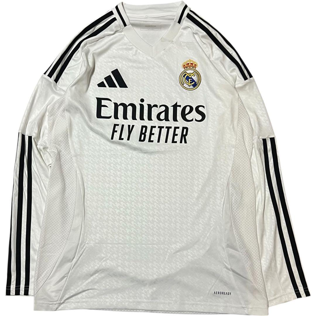 レアル・マドリード 24-25 ホーム レプリカ ユニフォーム 長袖 アディダス