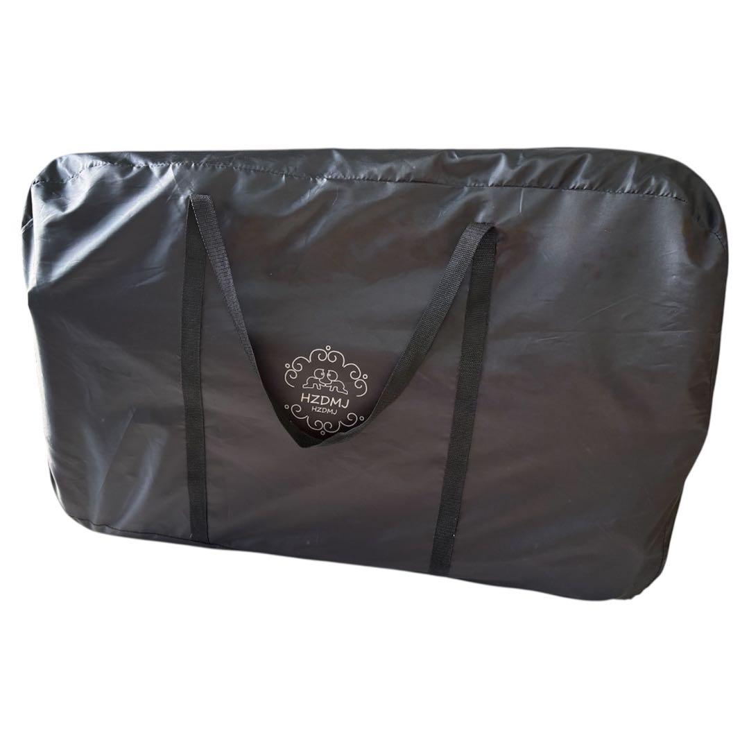 HZDMJ ベビーベッド 添い寝可能 蚊帳付き キャスター付き