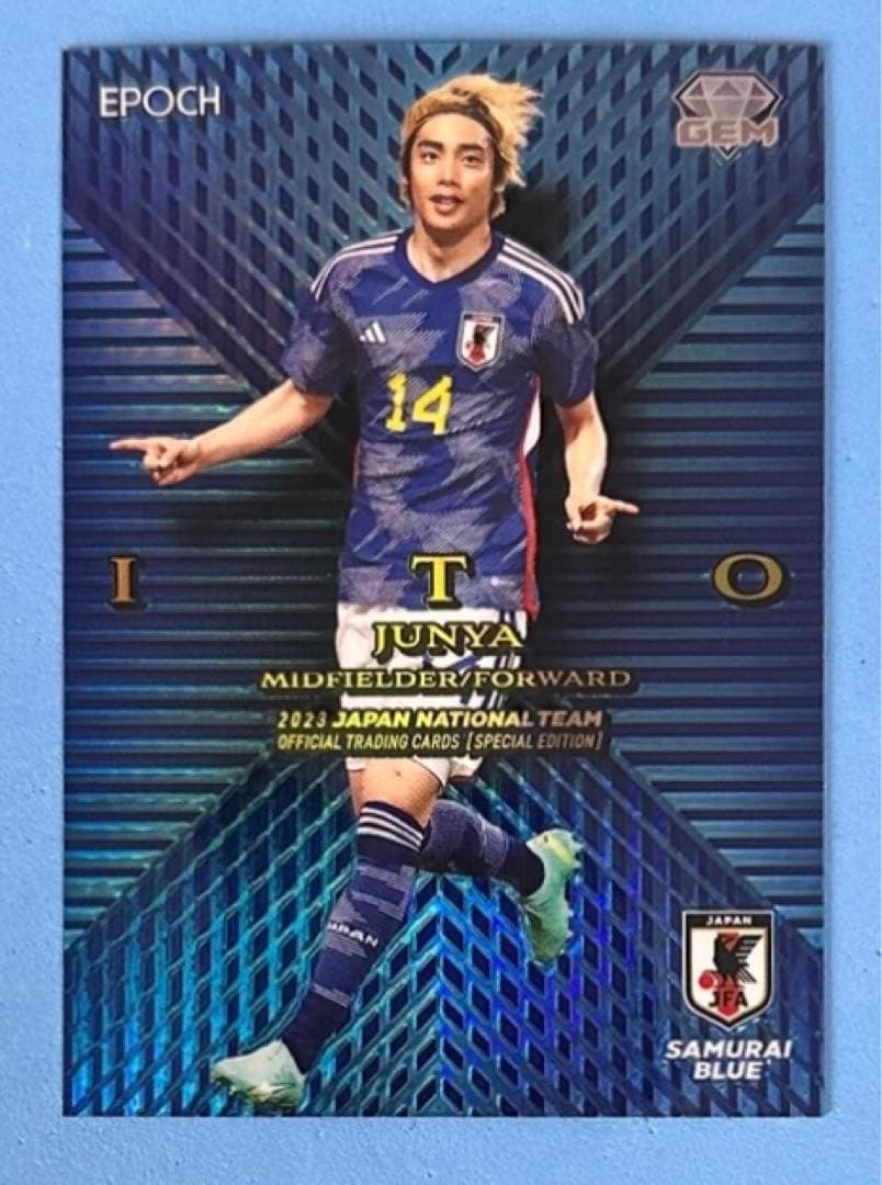 EPOCH 2023 サッカー日本代表 GEMカード 柏レイソル 伊東純也