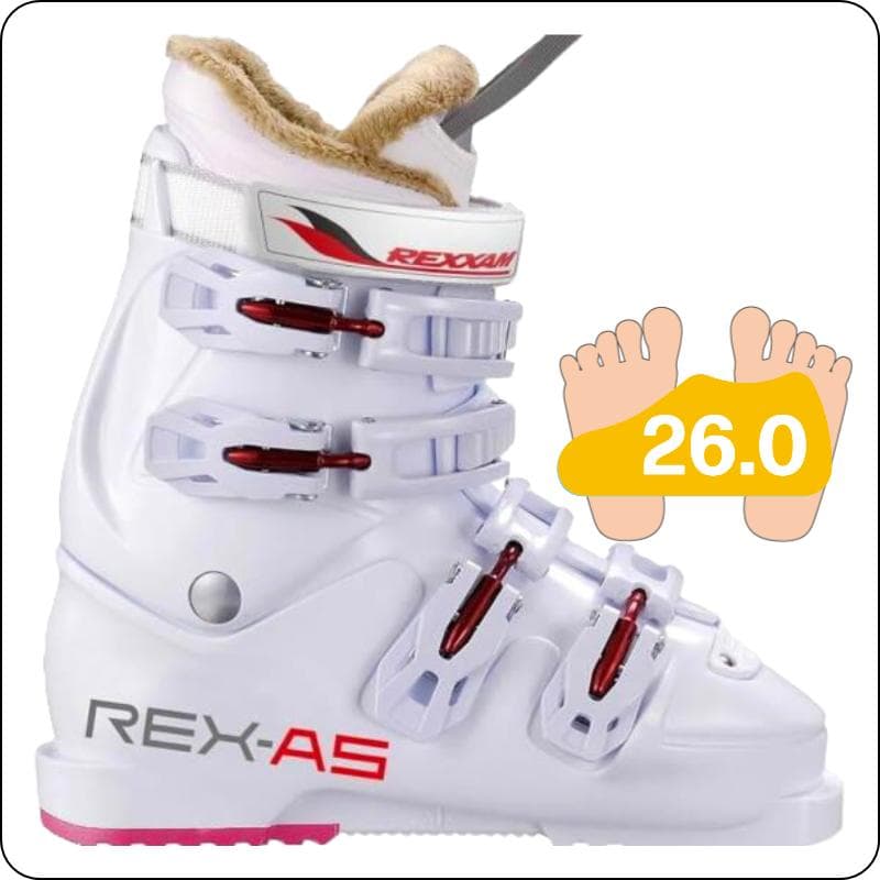 【2026】 レクザムスキーブーツ REX A5 ホワイト（26.0 ㎝）