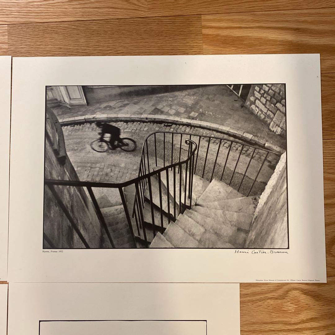 Henri Cartier-Bresson 写真 4枚 プリント 何必館