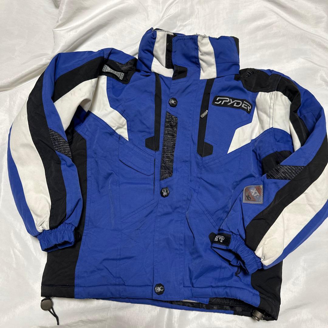 スパイダー　スキージャケット S キッズサイズ　ブルー　スノーボード