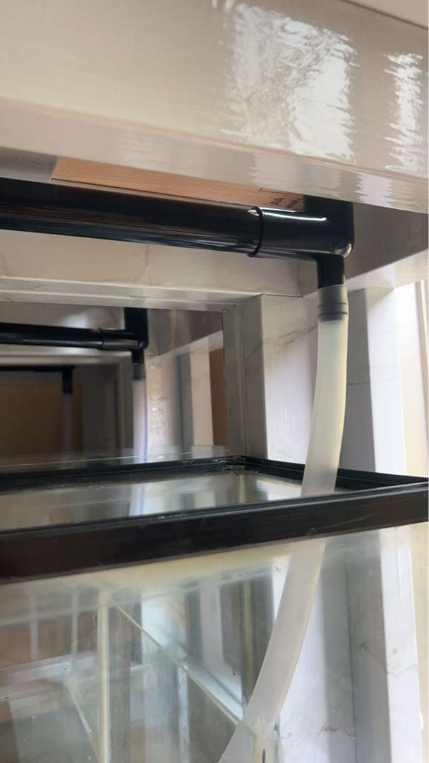 値下げしました‼️⇒ 120-30-40 オーバーフローガラス水槽 と台のセット