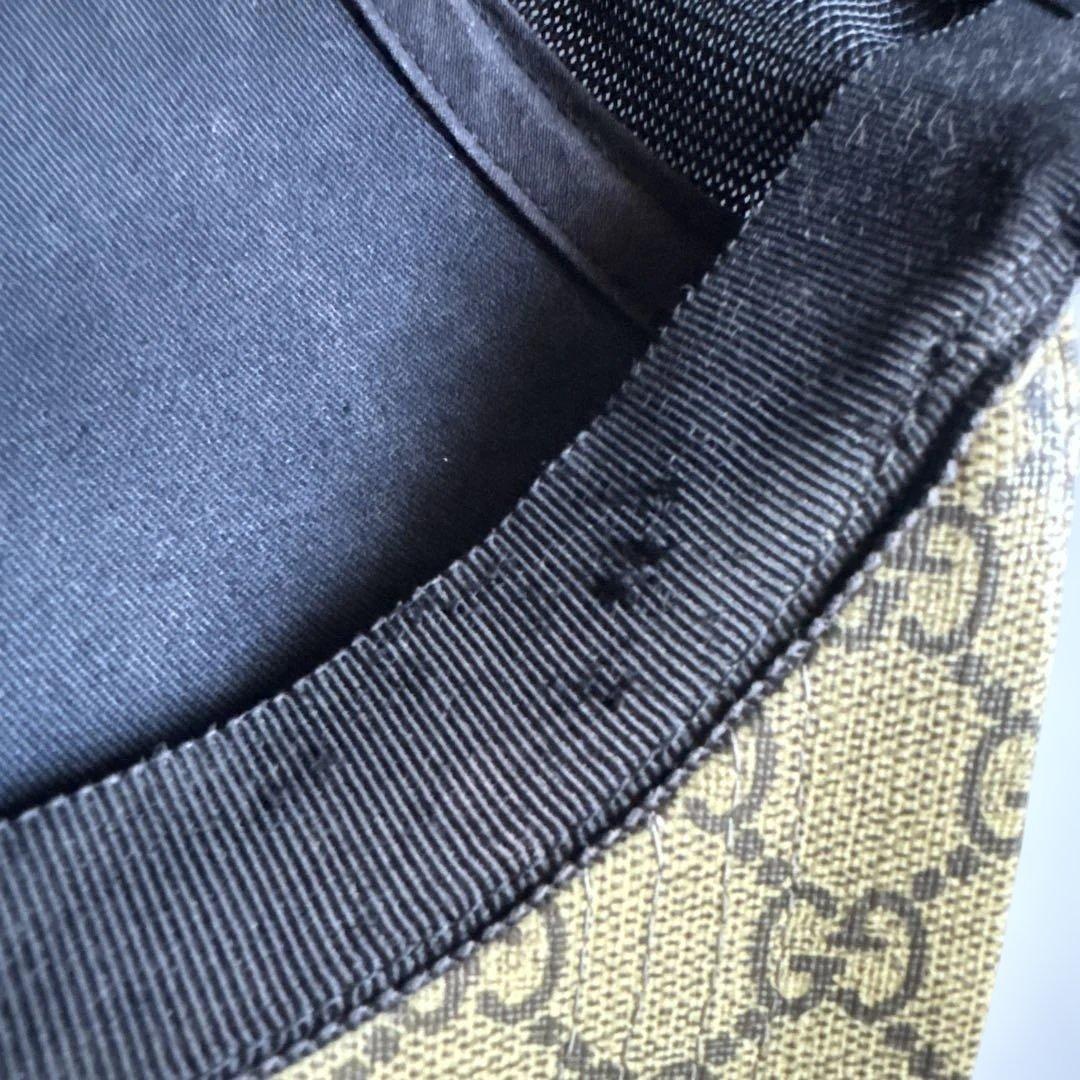 グッチ　アジャスタブルキャップ　タイガー　GGスプリーム　XLサイズ