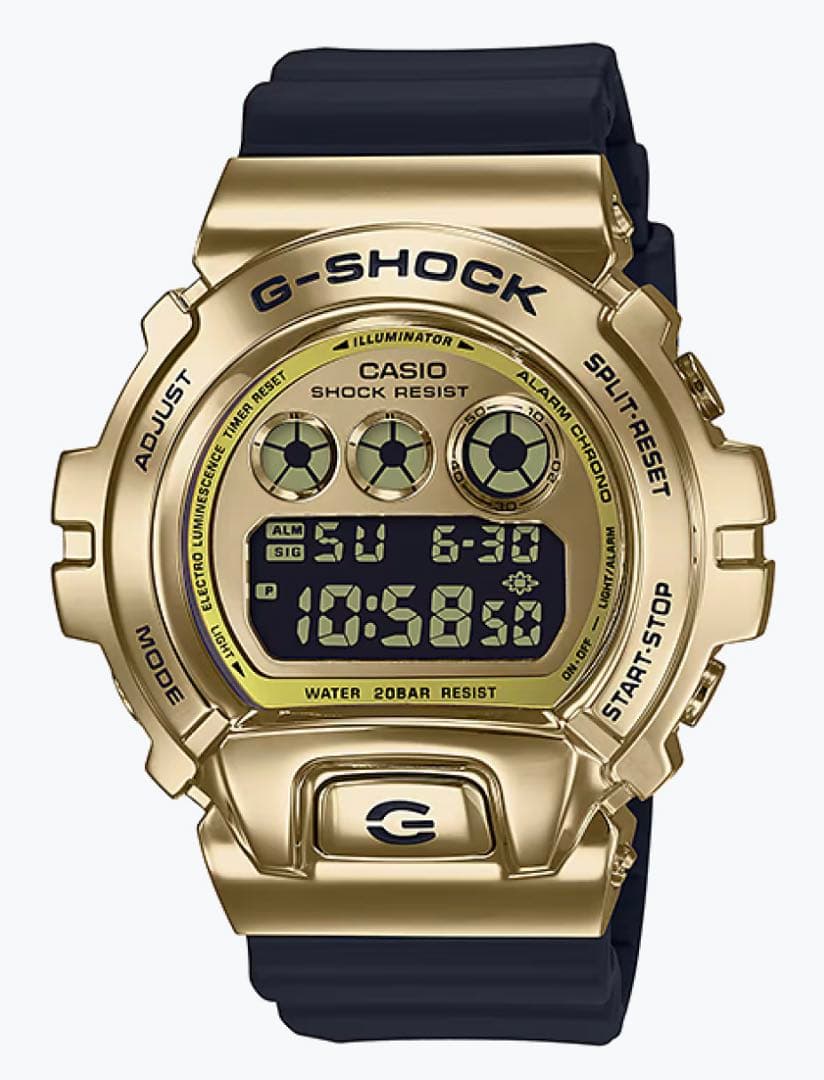 美品 G-SHOCK GM-6900G-9JF ゴールド メタル 6900