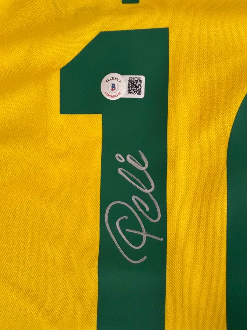 ペレ　直筆サイン入り　BAS社　ベケット鑑定済み　ユニフォーム　ネイマール